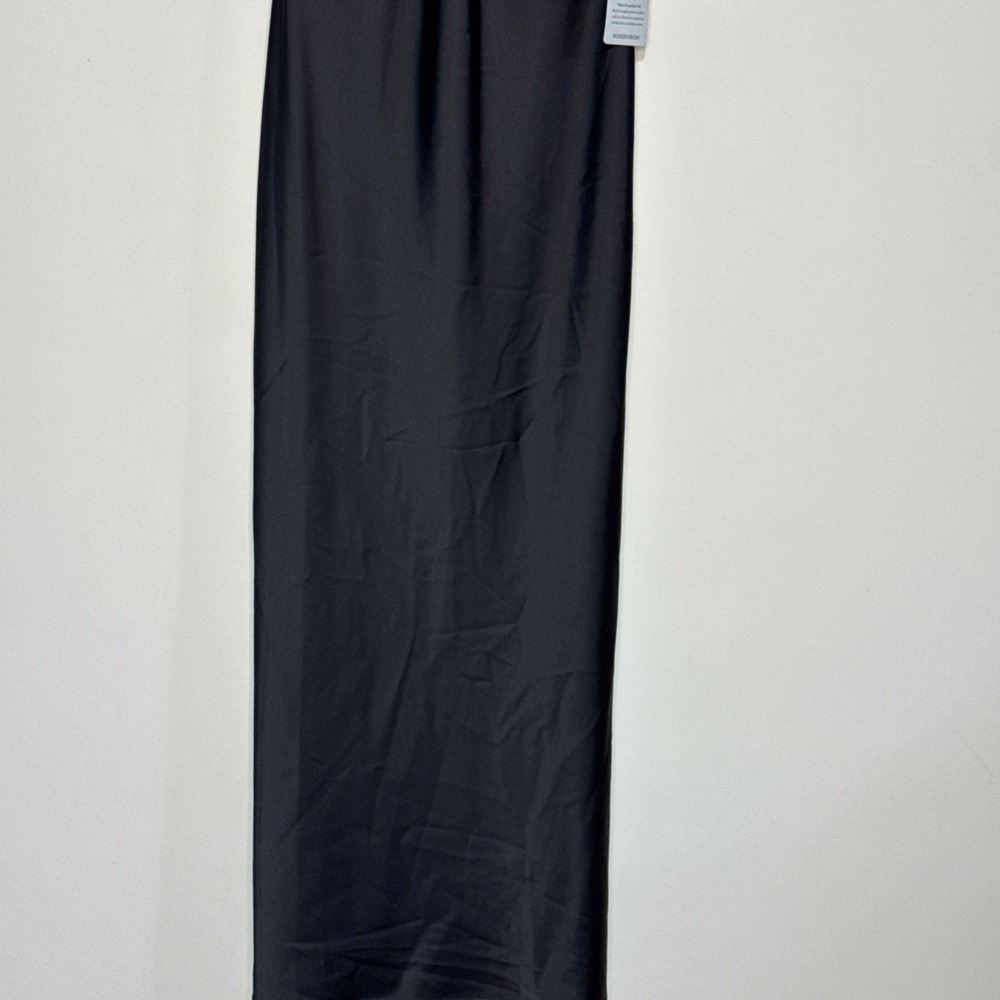 WAYF Womens Araceli Halter Strap Satin Slipdress Size Small Nwt Black #148 - Picture 4 of 16